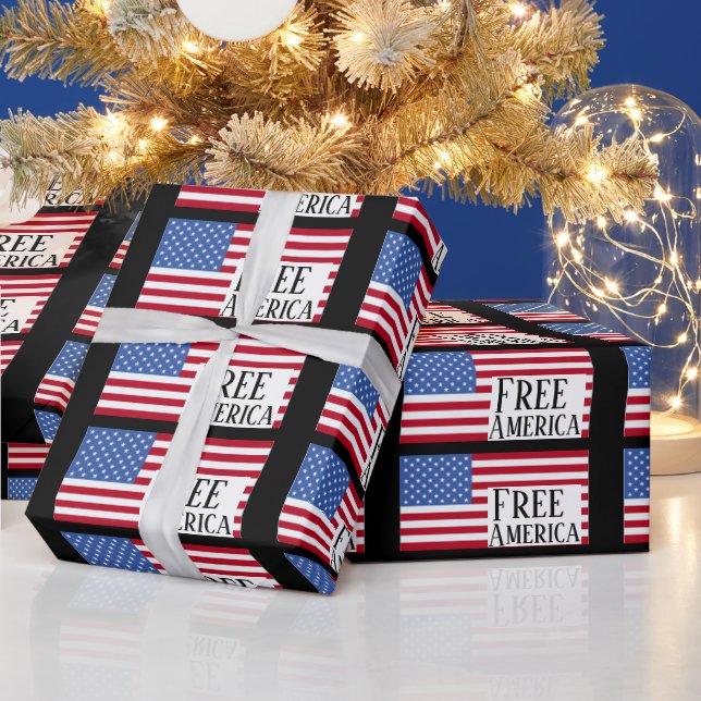 Free America-Geschenkpapier Geschenkpapier (Feiertage)