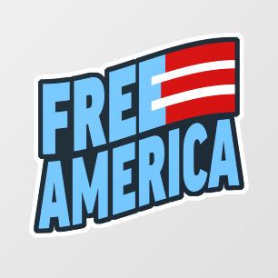 Free America Window Decal Fensteraufkleber