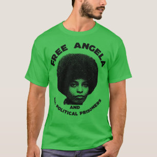 Free Angela Davis Zivil Rights Warrior Tribute T-Shirt