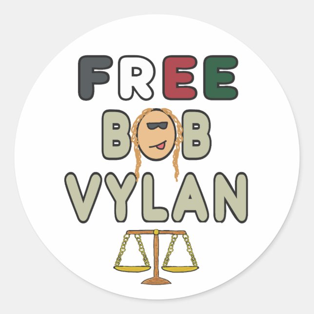 Free Bob Vylan Runder Aufkleber (Vorderseite)