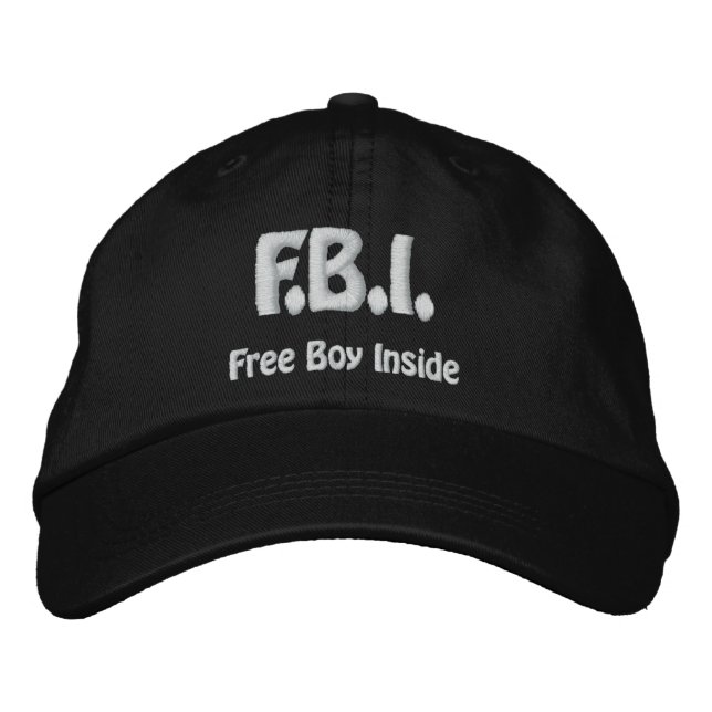 Free Boy Inside Bestickte Baseballkappe (Vorderseite)