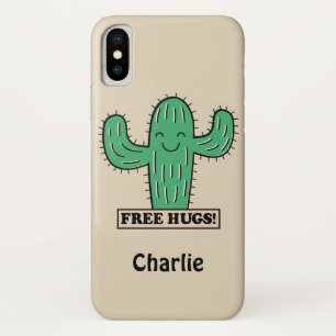 Free Cactus Hugs individuelle Name Case-Mate iPhone Hülle
