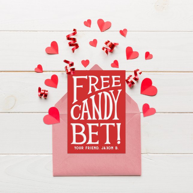 Free Candy Wette! Kinder-Klassenzimmer Valentine Einladung (Von Creator hochgeladen)