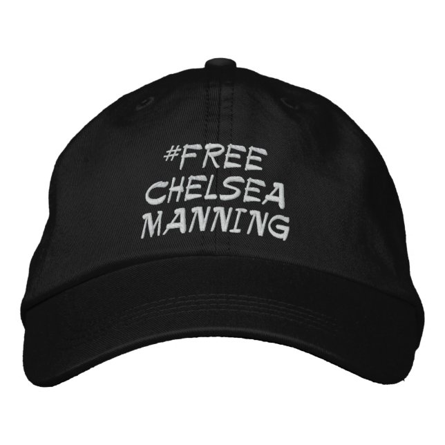 Free Chelsea Manning Bestickte Baseballkappe (Vorderseite)