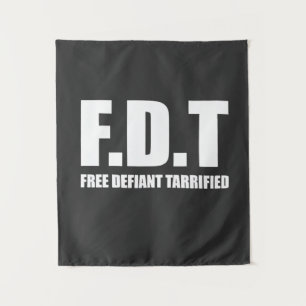 Free Defiant Tarrifs American Wandteppich