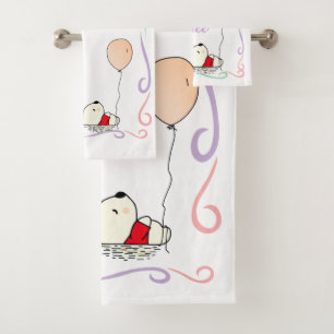 Free Dreams Bär mit Balloons Badhandtuch Set