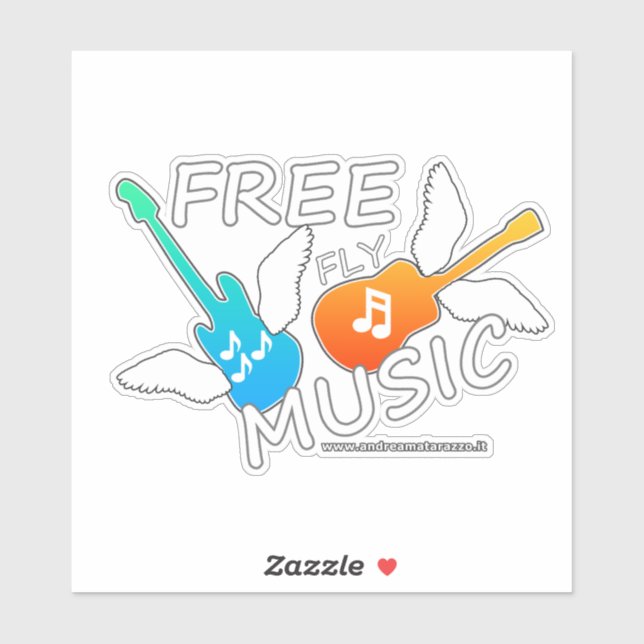 Free Fly Music Aufkleber (Blatt)