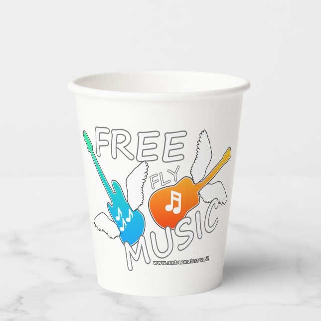 Free Fly Music Pappbecher (Vorderseite)
