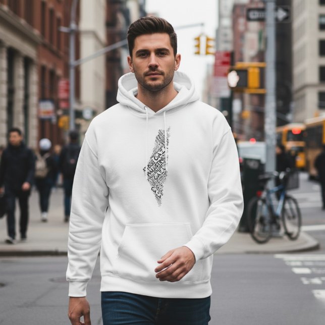 Free Gaza Free Palestine Map Cloud Word Hoodie (Von Creator hochgeladen)
