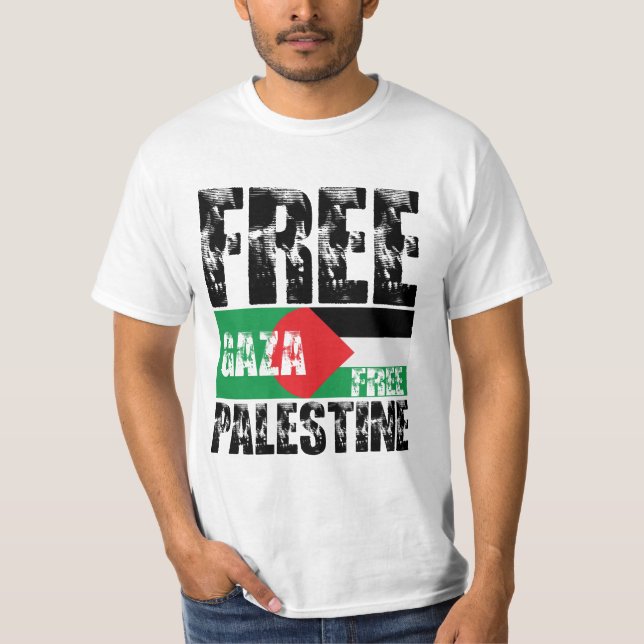 Free Gaza Free Palestine T-shirt (Devant)