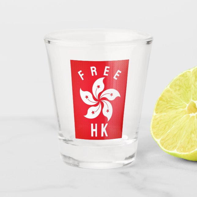 Free HK Schnapsglas (Vorderseite)
