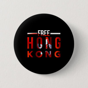 Free Hong Kong #freehongkong #savehongkong Democra Button