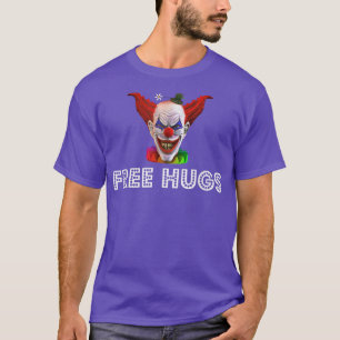 Free Hugs Beängstigend Clown Halloween News Media  T-Shirt