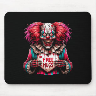 Free Hugs Beängstigend Clown Valentine Halloween H Mousepad
