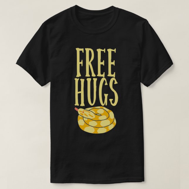 Free Hugs Boa Constrictor Snake Funny Pullover  (Design vorne)