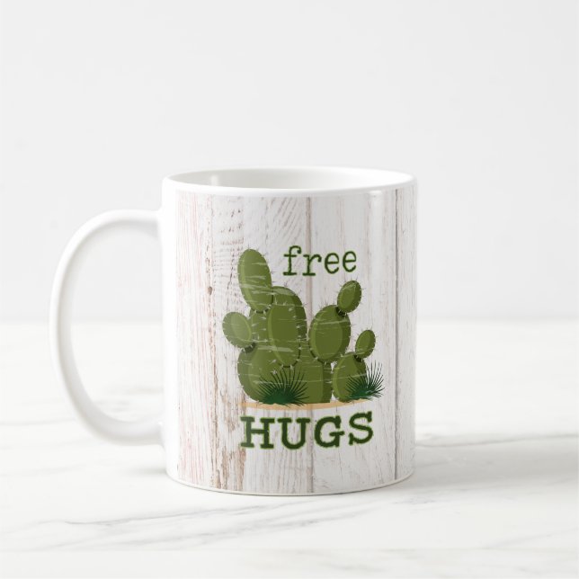 Free Hugs Cactus Kaffeetasse (Links)