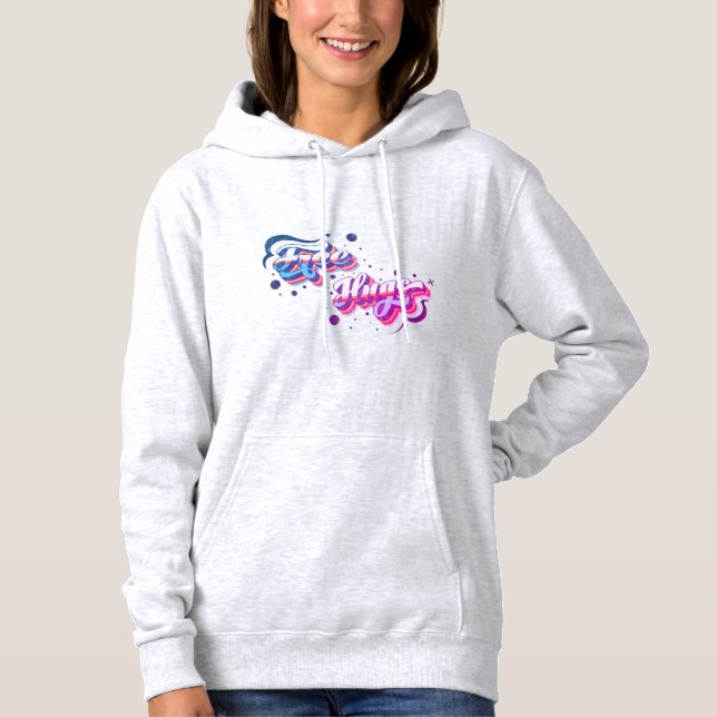 Free Hugs - Deluxe Lila Fest Edition Hoodie (Vorderseite)