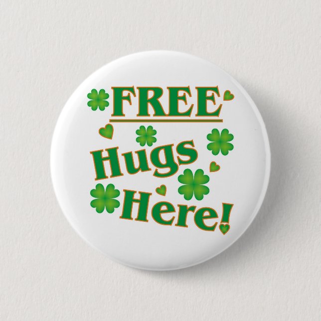 Free Hugs Here! Button (Vorderseite)