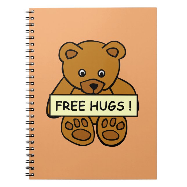 Free Hugs Teddy carnets (Devant)
