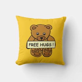Free Hugs Teddy oreiller jetable personnalisé