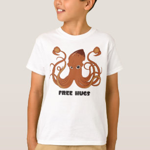 Free Hugs Tintenfisch Kid's Sweatshirt T-Shirt