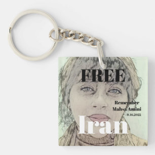 FREE IRAN ERINNERN Mahsa Amini Schlüsselanhänger
