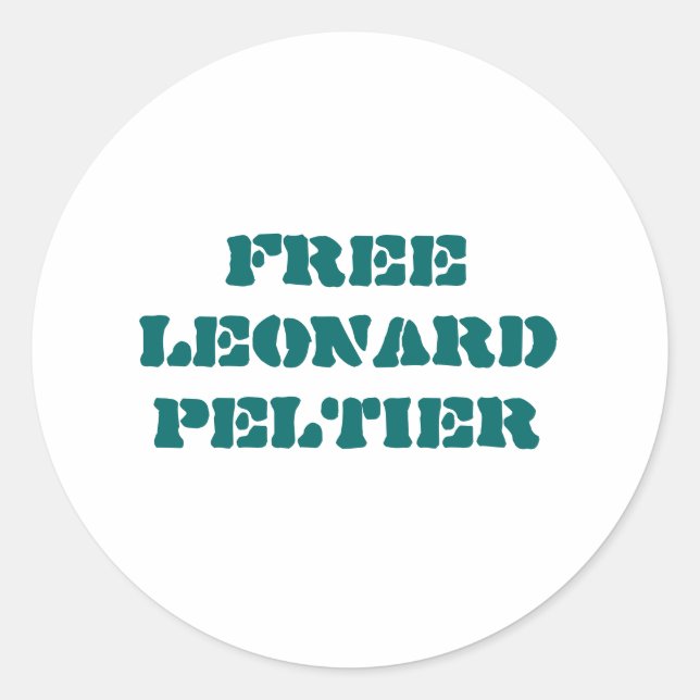 Free Leonard Peltier Aufkleber (Vorderseite)