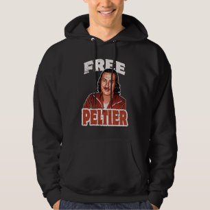 FREE LEONARD PELTIER Portrait Gefängnis Retro verw Hoodie