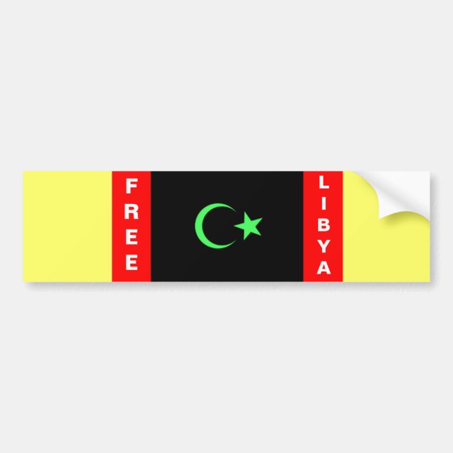 FREE LIBYA AUTOAUFKLEBER (Vorne)