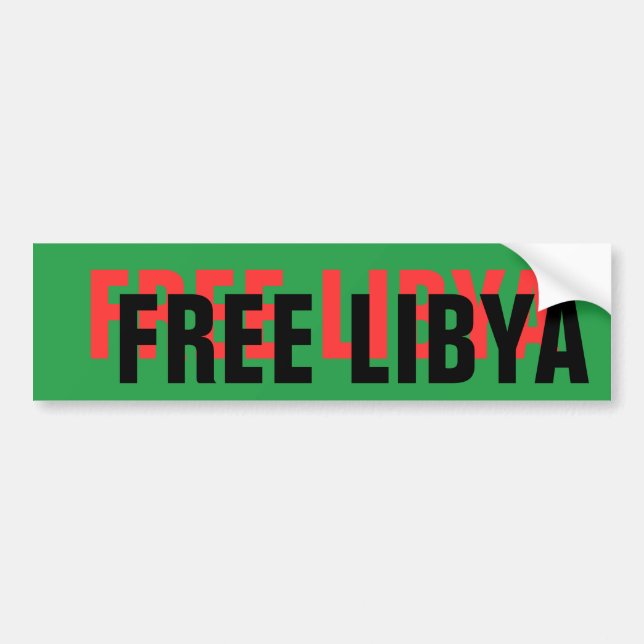 FREE LIBYA AUTOAUFKLEBER (Vorne)