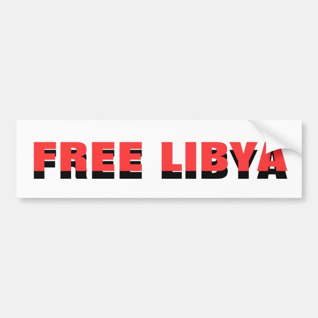 FREE LIBYA AUTOAUFKLEBER (Vorne)