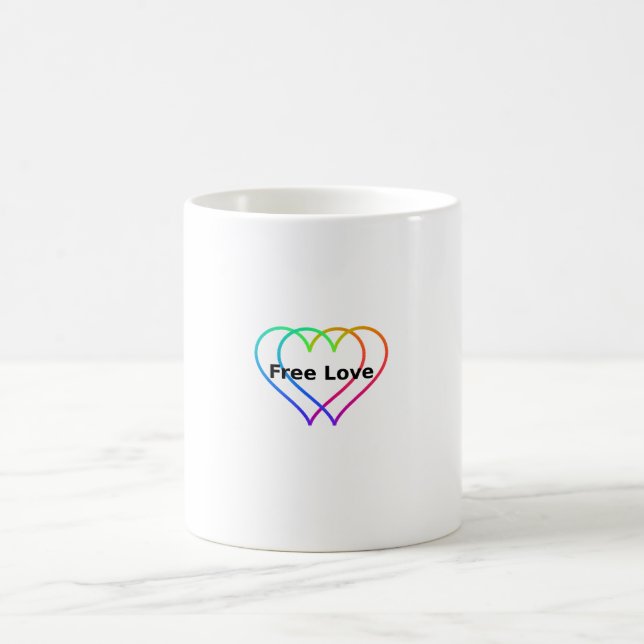 Free Love Classic Mug, 11 oz Kaffeetasse (Mittel)