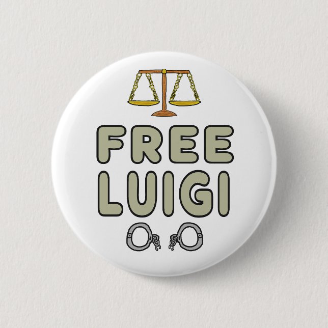 Free Luigi Button (Vorderseite)
