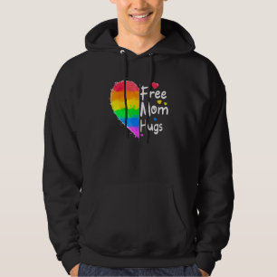 Free Mama Hugs Gay Pride Lgbt Daisy Rainbow Blume Hoodie