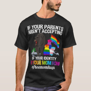 Free Mama Hugs Proud Mama Bear LGBT Gay Pride LGBT T-Shirt