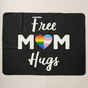 Free Mom Hugs II - Regenbogen Gay Trans Pride Sherpadecke