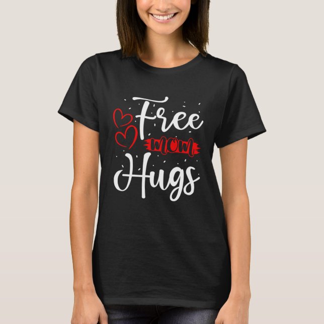 Free Mom Hugs LGBT Transgender Bisexual Pride Mont T-Shirt (Vorderseite)