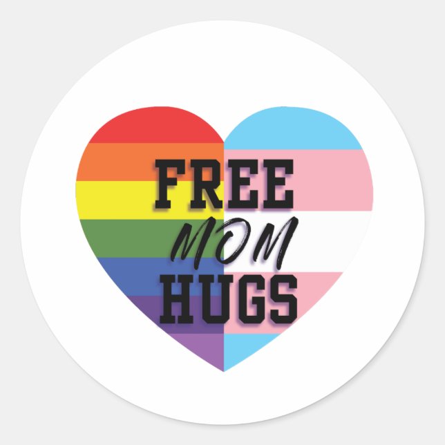Free Mom Hugs Stickers LGBTQ (Devant)