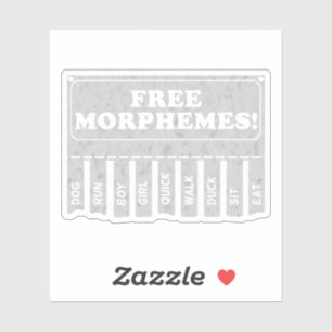Free Morphemes Aufkleber