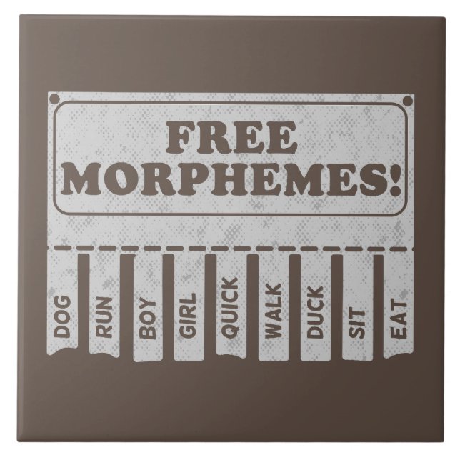 Free Morphemes Fliese (Vorderseite)