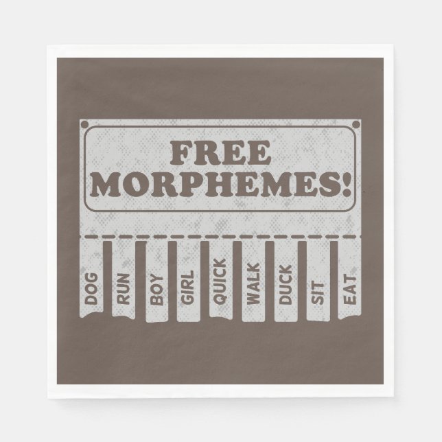 Free Morphemes Serviette (Vorderseite)
