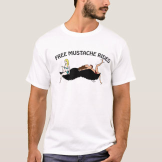 Free Mustache Ride_color_2 T-Shirt