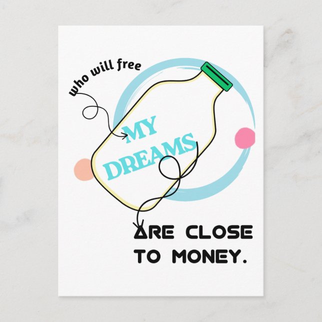 Free my dreams  postkarte (Vorderseite)