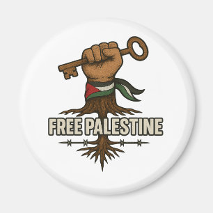 Free-Palästina-Button – Macht und Solidarität Magnet