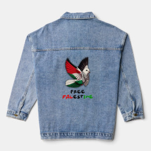Free Palestine Denim Jacket Jeansjacke
