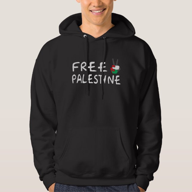 Free Palestine Hoodie (Vorderseite)