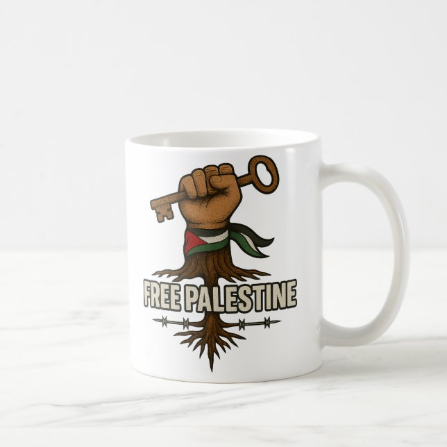 Free Palestine Mug  Support Palestinian Solidarity (Droite)