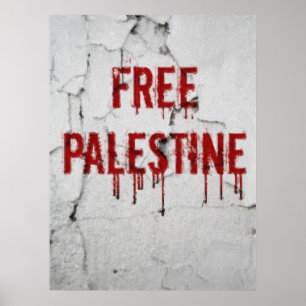 Free Palestine - Poster peint