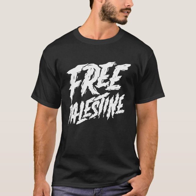 Free Palestine Protest Support for Gaza and Jerusa T-Shirt (Vorderseite)