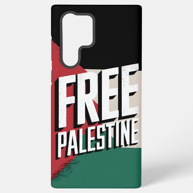 Free Palestine Samsung Galaxy S22 Ultra Coque (Verso)